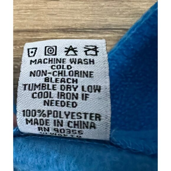 Odd Future Blue Fleece Quarter Zip Pull‎ Over Jacket Size Small - Picture 6 of 9